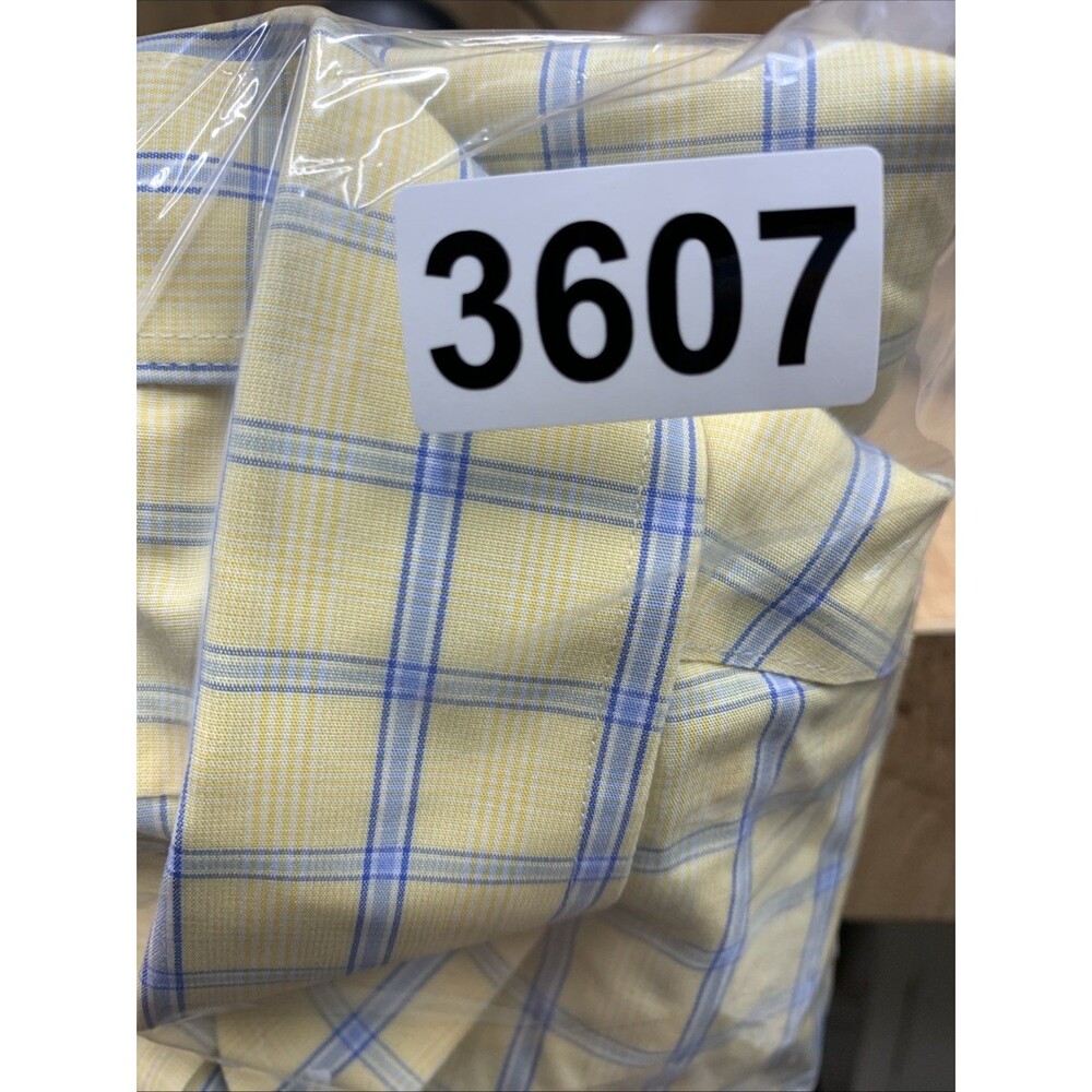 Brooks Brothers 346 The Original Polo Shirt Slim Fit Button Down Yellow Check 16 - Picture 15 of 15